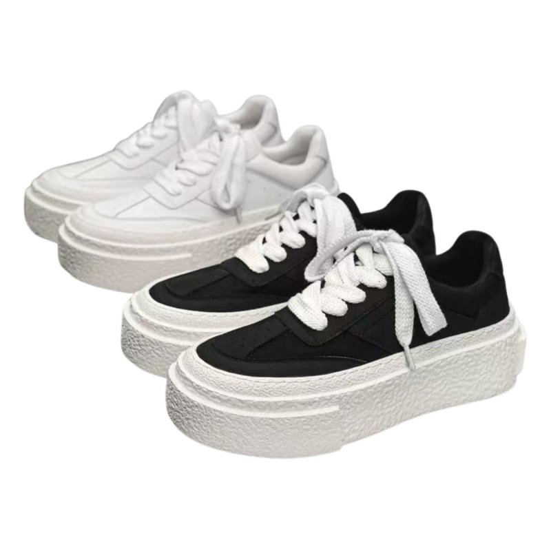 画像4: Unisex Chunky Monoton Gambetta Sneakers Shoes  ユニセックス モノトーン  厚底 ダッド スニーカー  (4)