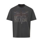 画像2: THE RICHDAY Union Jack Print Vintage Style T-Shirt  ユニセックス 男女兼用THE RICHDAYユニオンジャックプリント 半袖Tシャツ (2)
