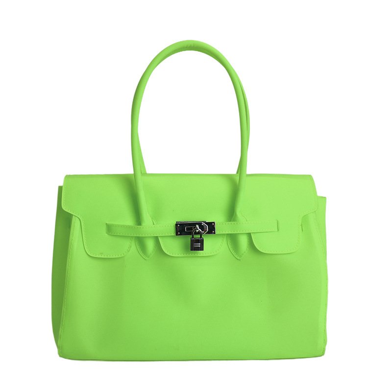 画像9: PVC Jerry Kelly Large Capacity Tote Shoulder Bag ジェリーケリートートショルダー フレンチバッグ  (9)