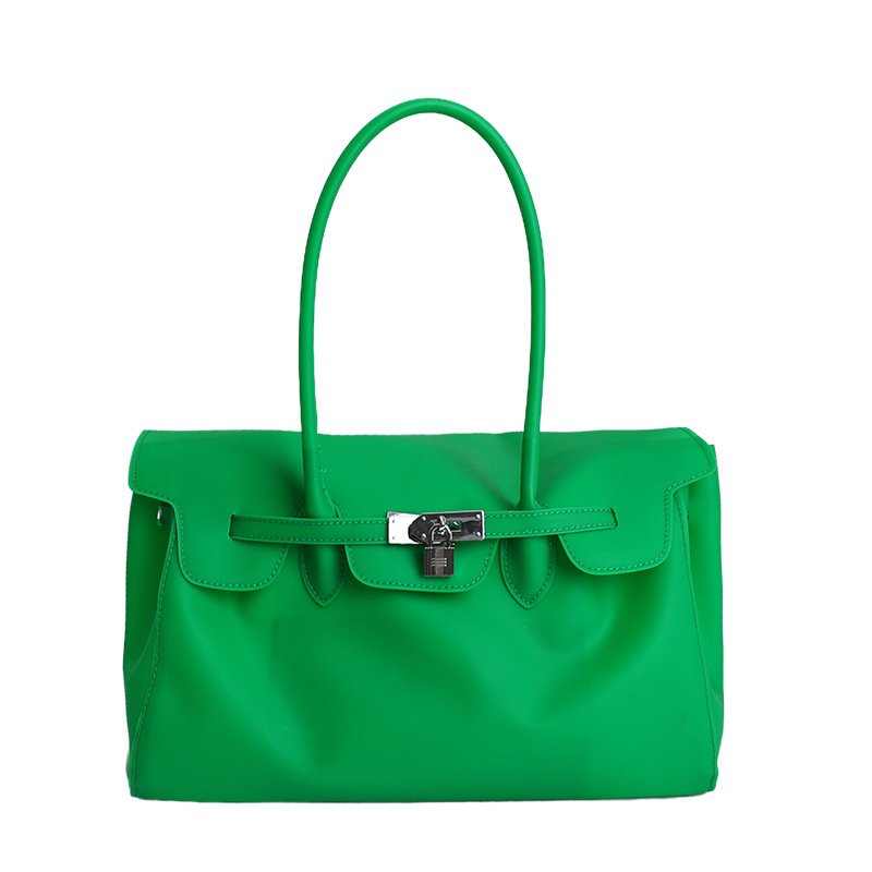 画像8: PVC Jerry Kelly Large Capacity Tote Shoulder Bag ジェリーケリートートショルダー フレンチバッグ  (8)