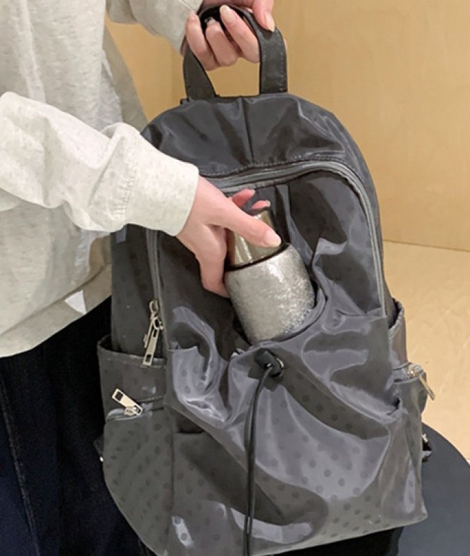 画像3: Polka Dot Multifunctional Tumbler Backpack Rucksack Tote Shoulder Bag　ユニセックス男女兼用水玉ドット多機能タンブラーバックパックリュックサックトートショルダーバッグ (3)