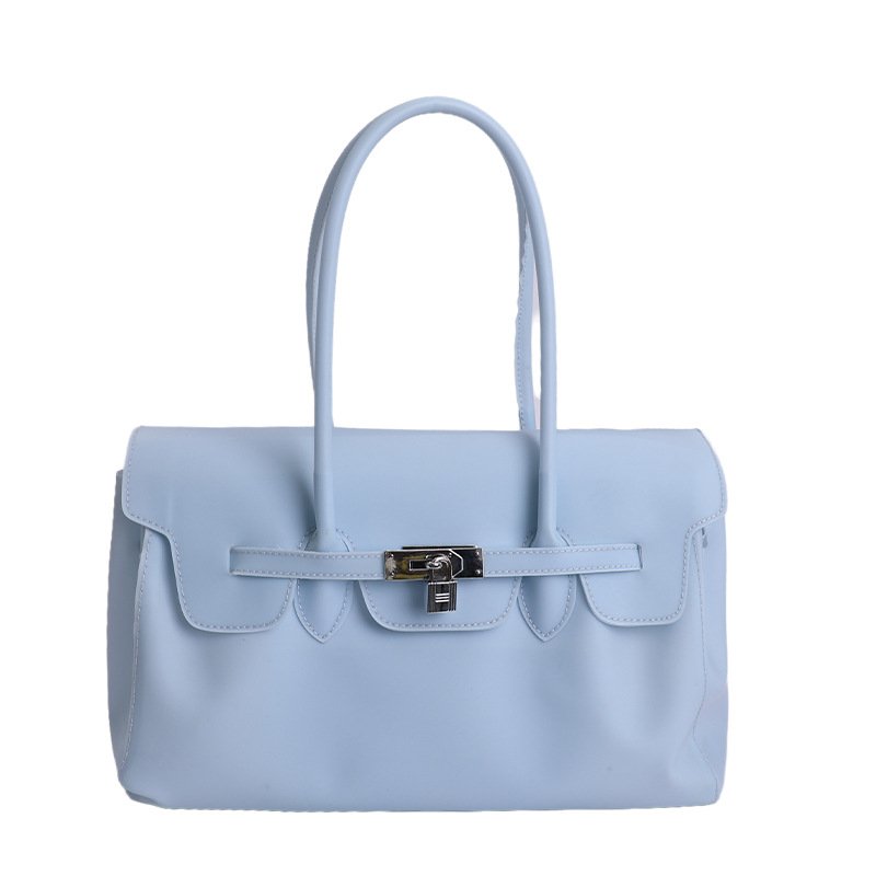 画像4: PVC Jerry Kelly Large Capacity Tote Shoulder Bag ジェリーケリートートショルダー フレンチバッグ  (4)