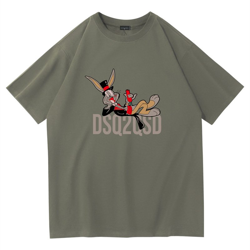 画像6: Bugs bunny Print T-shirt　男女兼用ユニセックスバックスバニープリント半袖Tシャツ  (6)