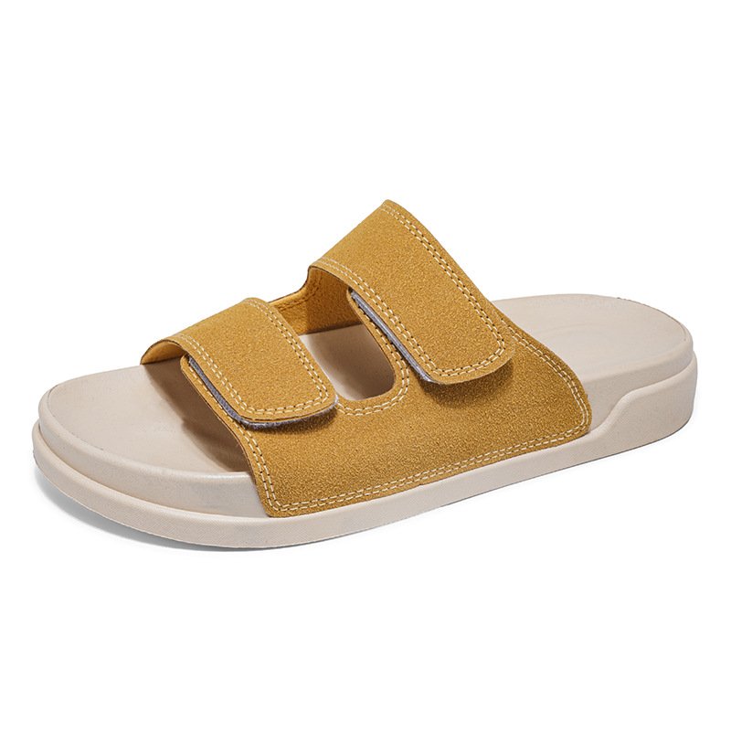 画像1:  Unisex Platform soft sole Velcro sandal slippers　ユニセックス 男女兼用厚底ソフトソールベルクロサンダル スリッパ  (1)
