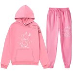 画像9: 26SS Graffiti Snoopy sweat hoodie pants setup ユニセックス 男女兼用 落書き風 スヌーピー スウェットパーカー トレーナー パンツ セットアップ  (9)
