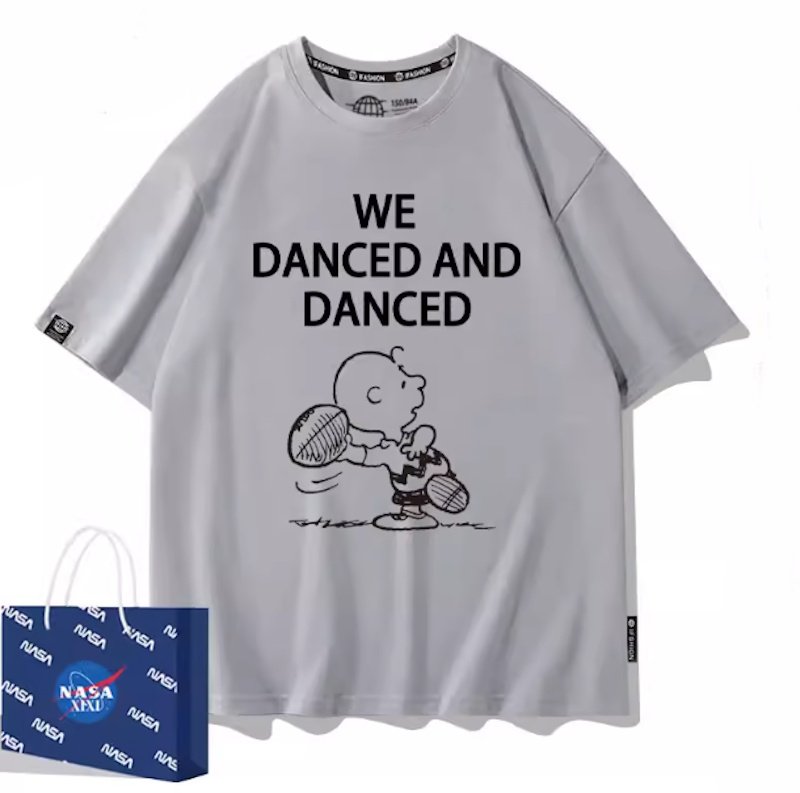 画像4: Charlie Brown American Football print T-Shirt  ユニセックス 男女兼用チャーリーブラウンアメリカンフットボールプリント半袖Tシャツ (4)