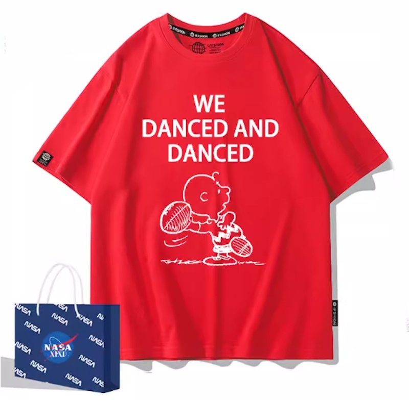 画像5: Charlie Brown American Football print T-Shirt  ユニセックス 男女兼用チャーリーブラウンアメリカンフットボールプリント半袖Tシャツ (5)