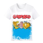 画像1: Garfield Vintage Style  Print T-Shirt  ユニセックス 男女兼用ガーフィールドヴィンテージスタイルプリント半袖Tシャツ (1)