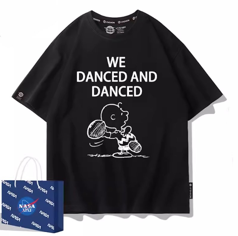 画像2: Charlie Brown American Football print T-Shirt  ユニセックス 男女兼用チャーリーブラウンアメリカンフットボールプリント半袖Tシャツ (2)
