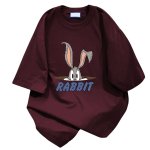 画像3: Bugs bunny print T-shirt ユニセックス 男女兼用 バックスバニー ロゴ プリント 半袖 Tシャツ (3)