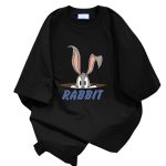 画像5: Bugs bunny print T-shirt ユニセックス 男女兼用 バックスバニー ロゴ プリント 半袖 Tシャツ (5)