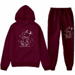 画像10: 26SS Graffiti Snoopy sweat hoodie pants setup ユニセックス 男女兼用 落書き風 スヌーピー スウェットパーカー トレーナー パンツ セットアップ  (10)