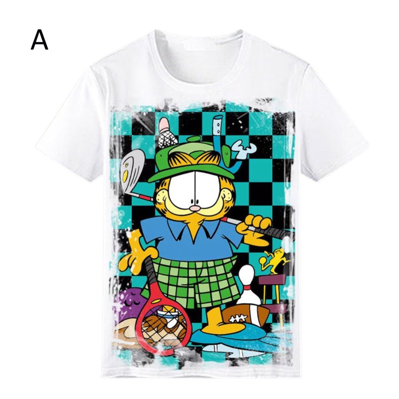 画像2: Garfield Vintage Style  Print T-Shirt  ユニセックス 男女兼用ガーフィールドヴィンテージスタイルプリント半袖Tシャツ (2)