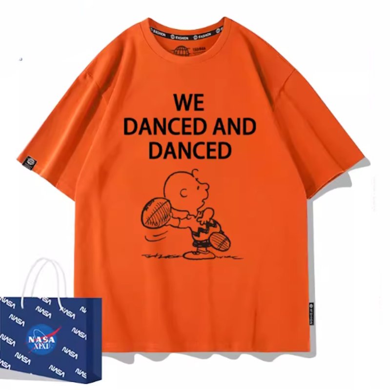 画像6: Charlie Brown American Football print T-Shirt  ユニセックス 男女兼用チャーリーブラウンアメリカンフットボールプリント半袖Tシャツ (6)