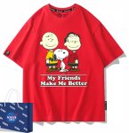 画像5: Snoopy&Charlie Brown& Linusprint Print T-Shirt  ユニセックス 男女兼用スヌーピー&チャーリーブラウン&ライナスプリント半袖Tシャツ (5)