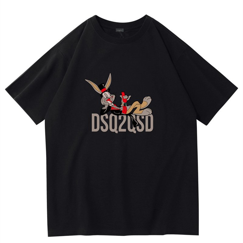 画像2: Bugs bunny Print T-shirt　男女兼用ユニセックスバックスバニープリント半袖Tシャツ  (2)