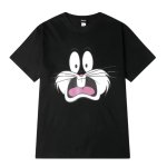 画像2: Bugs Bunny face round neck  t shirt men and women  バッグス・バニー バックスバニー半袖Tシャツ ユニセックス 男女兼用 ルーニー・テューンズ (2)