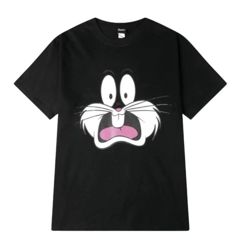 画像2: Bugs Bunny face round neck  t shirt men and women  バッグス・バニー バックスバニー半袖Tシャツ ユニセックス 男女兼用 ルーニー・テューンズ (2)