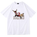 画像4: Bugs bunny Print T-shirt　男女兼用ユニセックスバックスバニープリント半袖Tシャツ  (4)