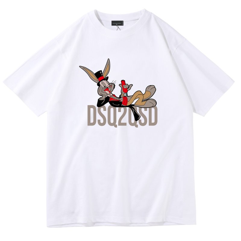画像4: Bugs bunny Print T-shirt　男女兼用ユニセックスバックスバニープリント半袖Tシャツ  (4)