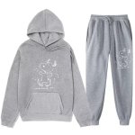 画像5: 26SS Graffiti Snoopy sweat hoodie pants setup ユニセックス 男女兼用 落書き風 スヌーピー スウェットパーカー トレーナー パンツ セットアップ  (5)