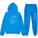 画像11: 26SS Graffiti Snoopy sweat hoodie pants setup ユニセックス 男女兼用 落書き風 スヌーピー スウェットパーカー トレーナー パンツ セットアップ  (11)