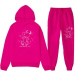 画像8: 26SS Graffiti Snoopy sweat hoodie pants setup ユニセックス 男女兼用 落書き風 スヌーピー スウェットパーカー トレーナー パンツ セットアップ  (8)