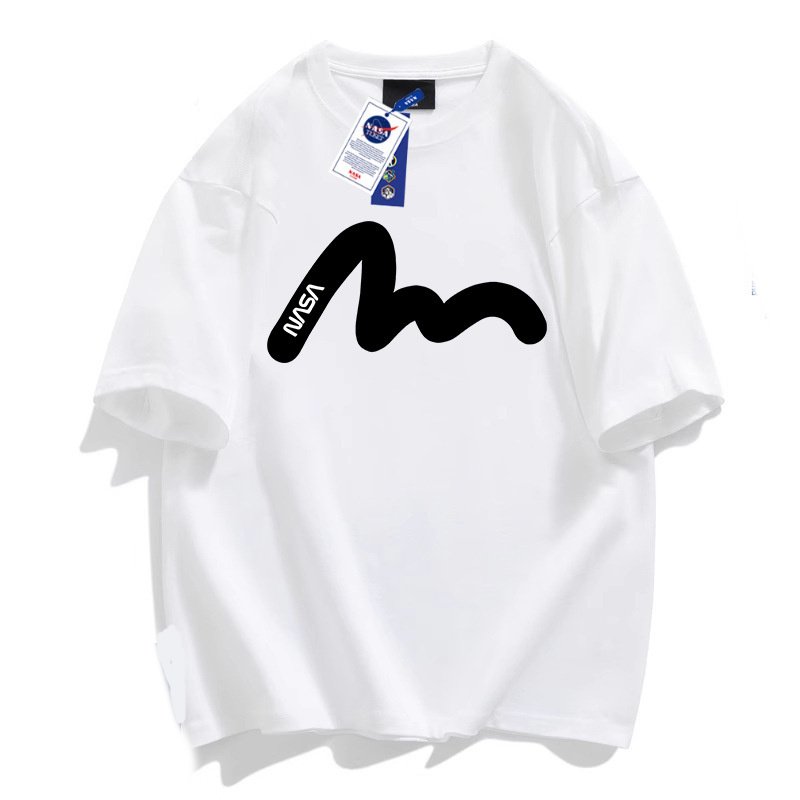 画像2: NASA x Big Wave Print T-Shirt  ユニセックス 男女兼用NASAナサ×ビッグウェーブプリント半袖Tシャツ (2)