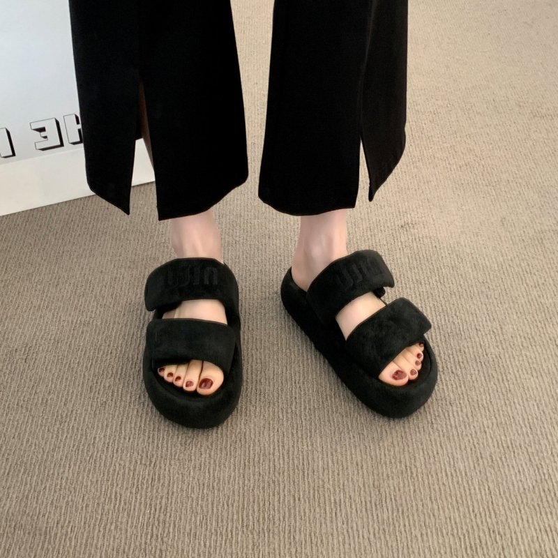 画像6: Platform Velcro Sandals Slippers 　プラットフォーム厚底ベルクロサンダルスリッパ (6)