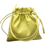 画像6: Leather drawstring tote shoulder bag  Bag　ユニセックス男女兼用本革レザー巾着型トートショルダーバッグ (6)