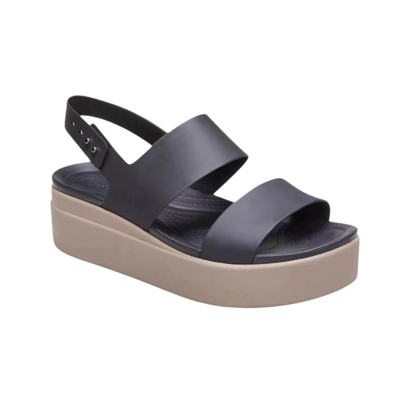 画像4: Brooklyn Platform Backstrap Sandals　ブルックリンプラットフォーム厚底バックストラップベルトサンダルスリッパ (4)