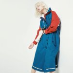 画像3: New khaki stitching trench coat long coat   ステッチトレンチコートロングコート (3)