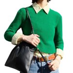 画像8: Leather drawstring tote shoulder bag  Bag　ユニセックス男女兼用本革レザー巾着型トートショルダーバッグ (8)