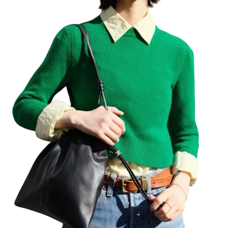 画像8: Leather drawstring tote shoulder bag  Bag　ユニセックス男女兼用本革レザー巾着型トートショルダーバッグ (8)