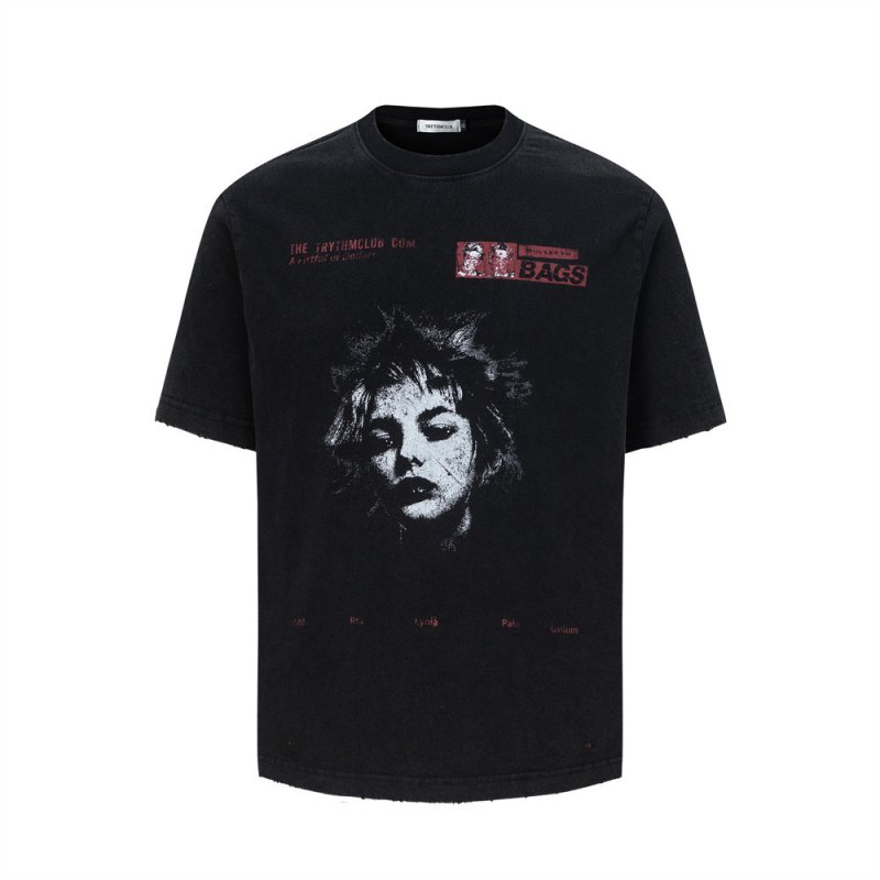 画像3: Vintage-style photo prints  T-Shirt  ユニセックス 男女兼用ヴィンテージスタイルフォトプリント半袖Tシャツ (3)