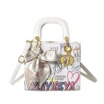 画像3: Bear Graphic Lady Tote Shoulder Bag ベア熊グラフィック トートショルダー２WAYバッグ (3)