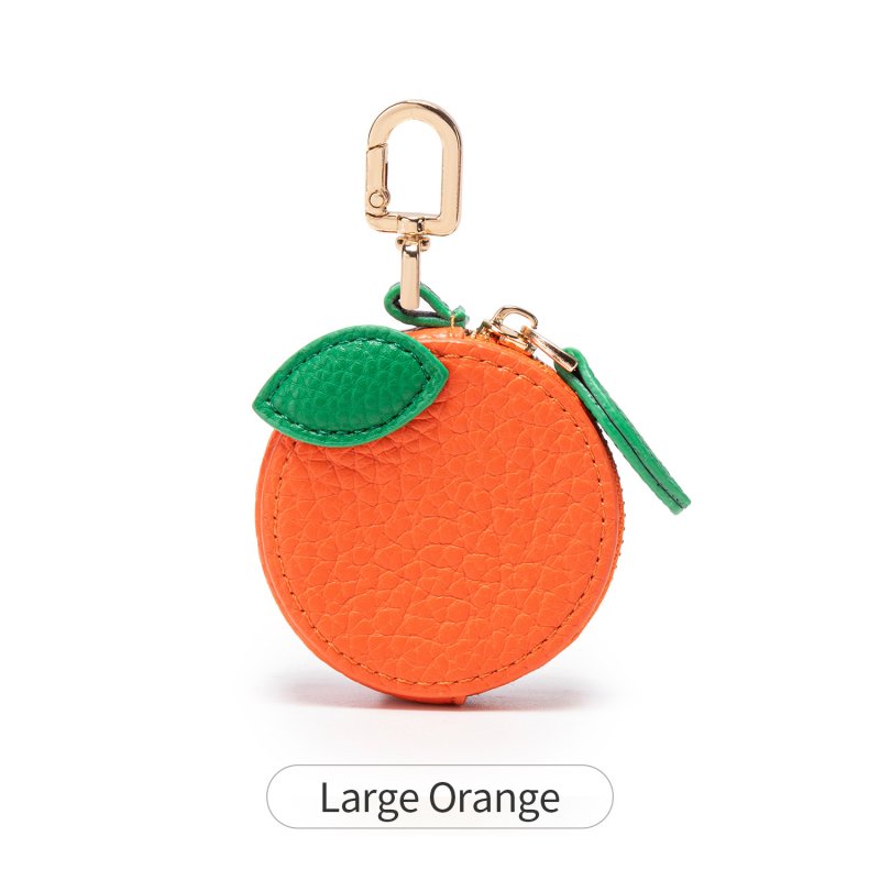画像6: Leather Fruit Bag Charm Earphone Case　レザー フルーツ バッグ チャームイヤホンケースキーリング (6)