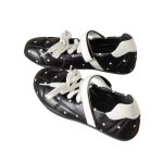 画像3: Polka dot low-cut lace-up ballerina leather shoes sneakers　水玉ドットローカットレースアップバレリーナレザーシューズスニーカー (3)