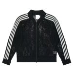 画像2: Unisex Openwork mesh 3-line jacket uniform　男女兼用ユニセックス メッシュジップアップ3ラインジャケットカーディガンユニホーム (2)