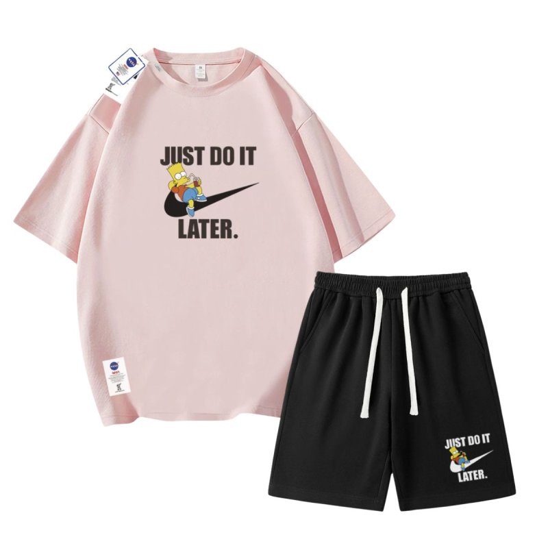 画像6: 26SS JUST DO IT LATER x The Simpsons Tshirts and Short pants setup ユニセックス男女兼用 NASA×JUST DO IT LATER × ザ・シンプソンズ Tシャツ ハーフ パンツ セットアップ ショートパンツ  (6)
