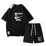 画像2: 26SS JUST DO IT LATER x The Simpsons Tshirts and Short pants setup ユニセックス男女兼用 NASA×JUST DO IT LATER × ザ・シンプソンズ Tシャツ ハーフ パンツ セットアップ ショートパンツ  (2)