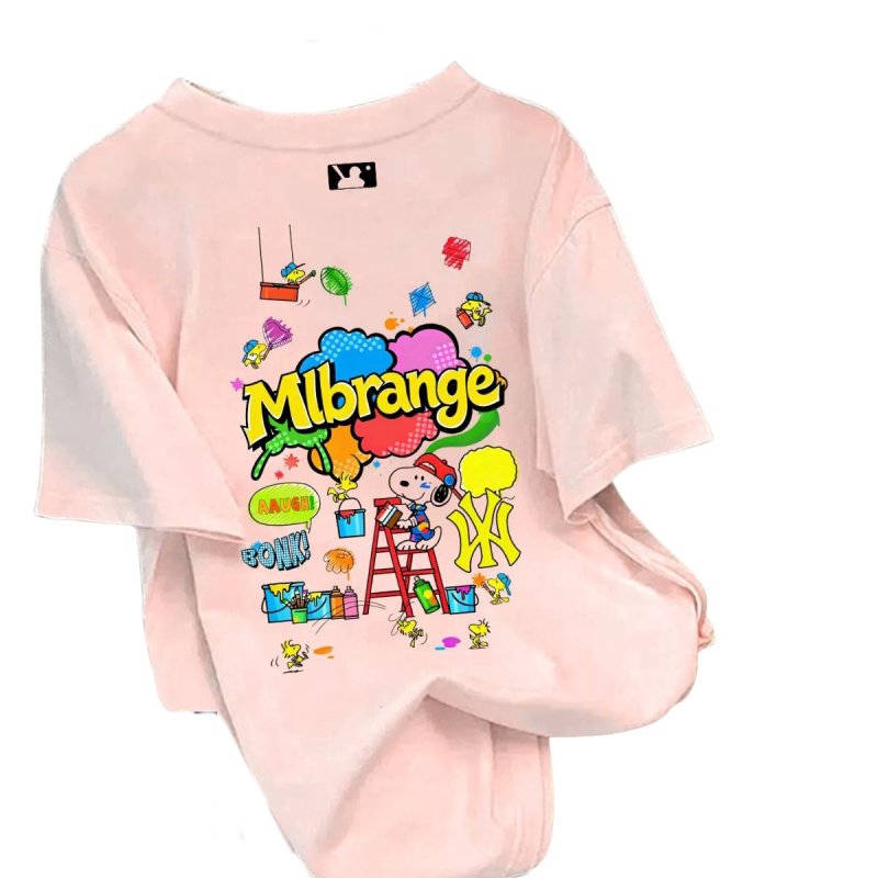 画像7: NY x Snoopy & Woodstock prints  T-Shirt  ユニセックス 男女兼用NY×スヌーピー＆ウッドストックプリント半袖Tシャツ (7)