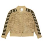 画像3: Unisex Openwork mesh 3-line jacket uniform　男女兼用ユニセックス メッシュジップアップ3ラインジャケットカーディガンユニホーム (3)