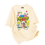 画像4: NY x Snoopy & Woodstock prints  T-Shirt  ユニセックス 男女兼用NY×スヌーピー＆ウッドストックプリント半袖Tシャツ (4)