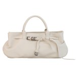 画像1: Belt buckle design rectangular leather tote shoulder bag　ユニセックス男女兼用ベルトバックルデザイン横長レザートートショルダーバッグ (1)