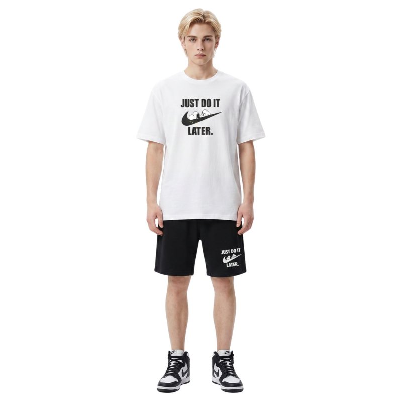 画像10: 26SS JUST DO IT LATER x Snoopy Tshirts and Short pants setup ユニセックス男女兼用 NASA×JUST DO IT LATER × スヌーピー Tシャツ ハーフ パンツ セットアップ ショートパンツ  (10)