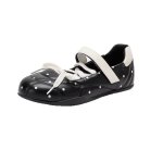 画像2: Polka dot low-cut lace-up ballerina leather shoes sneakers　水玉ドットローカットレースアップバレリーナレザーシューズスニーカー (2)