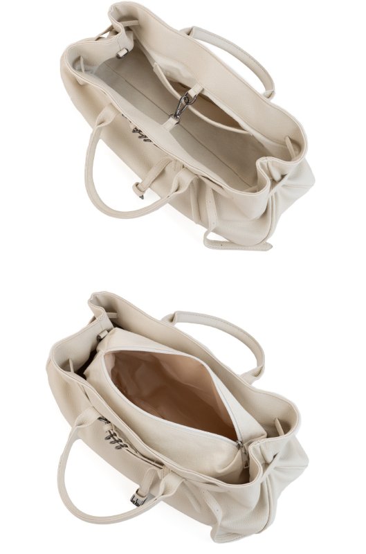 画像6: Belt buckle design rectangular leather tote shoulder bag　ユニセックス男女兼用ベルトバックルデザイン横長レザートートショルダーバッグ (6)