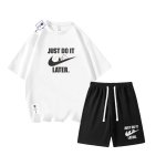 画像3: 26SS JUST DO IT LATER x Snoopy Tshirts and Short pants setup ユニセックス男女兼用 NASA×JUST DO IT LATER × スヌーピー Tシャツ ハーフ パンツ セットアップ ショートパンツ  (3)
