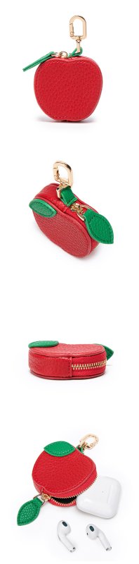 画像11: Leather Fruit Bag Charm Earphone Case　レザー フルーツ バッグ チャームイヤホンケースキーリング (11)